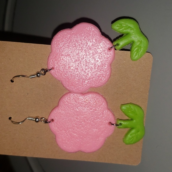 New Handmade hypoallergenic Floral earrings - Picture 1 of 1